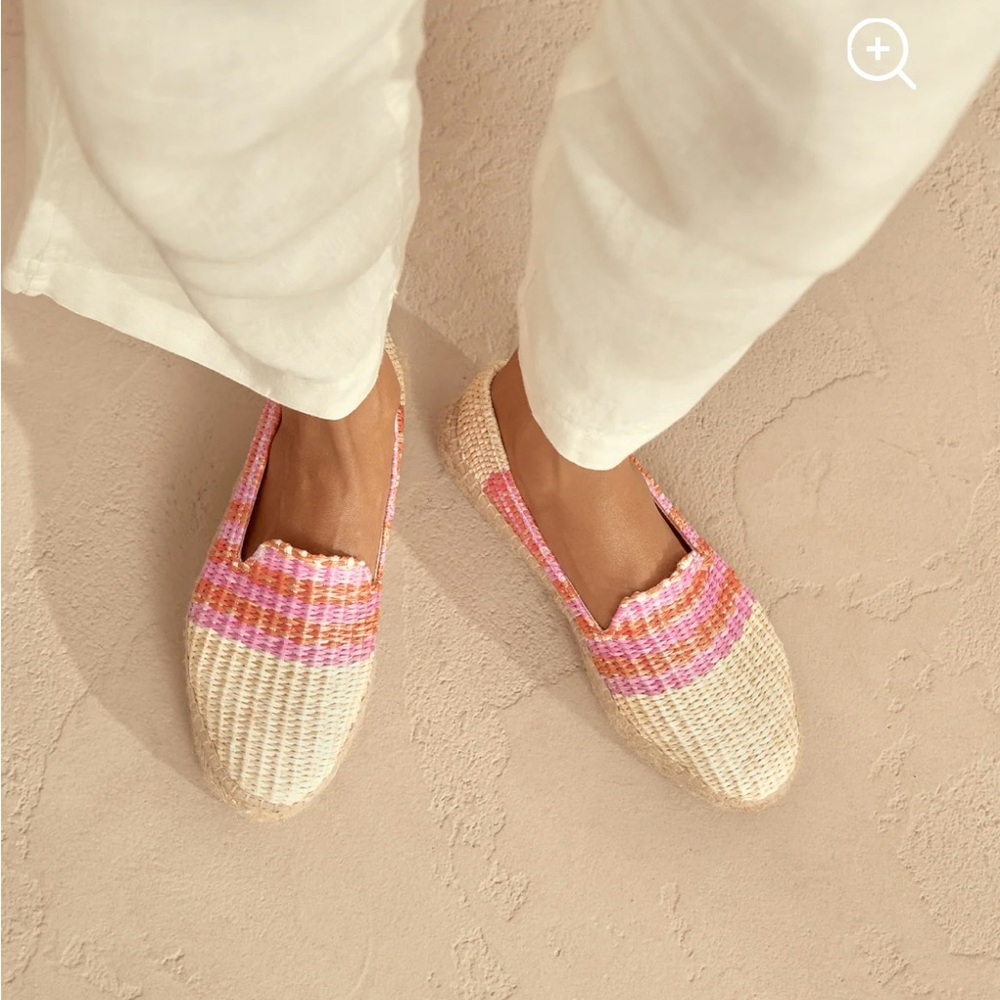 Manebi Raffia Stripes Double Sole Espadrilles Yucatán US 9 Women’s